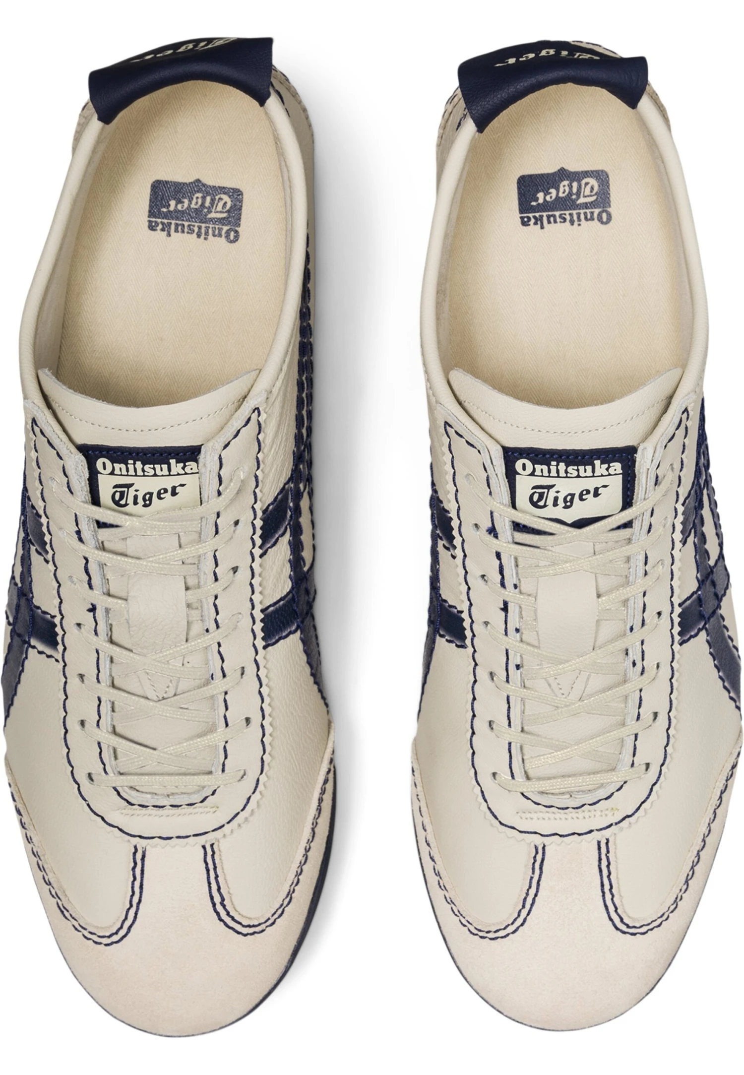 Onitsuka Tiger Mexico 66 Sd Pf - Sneakers Laag - Birch/Peacoat 4 Onitsuka Tiger Mexico 66 Sd Pf - Sneakers Laag - Birch/Peacoat - Afbeelding 4