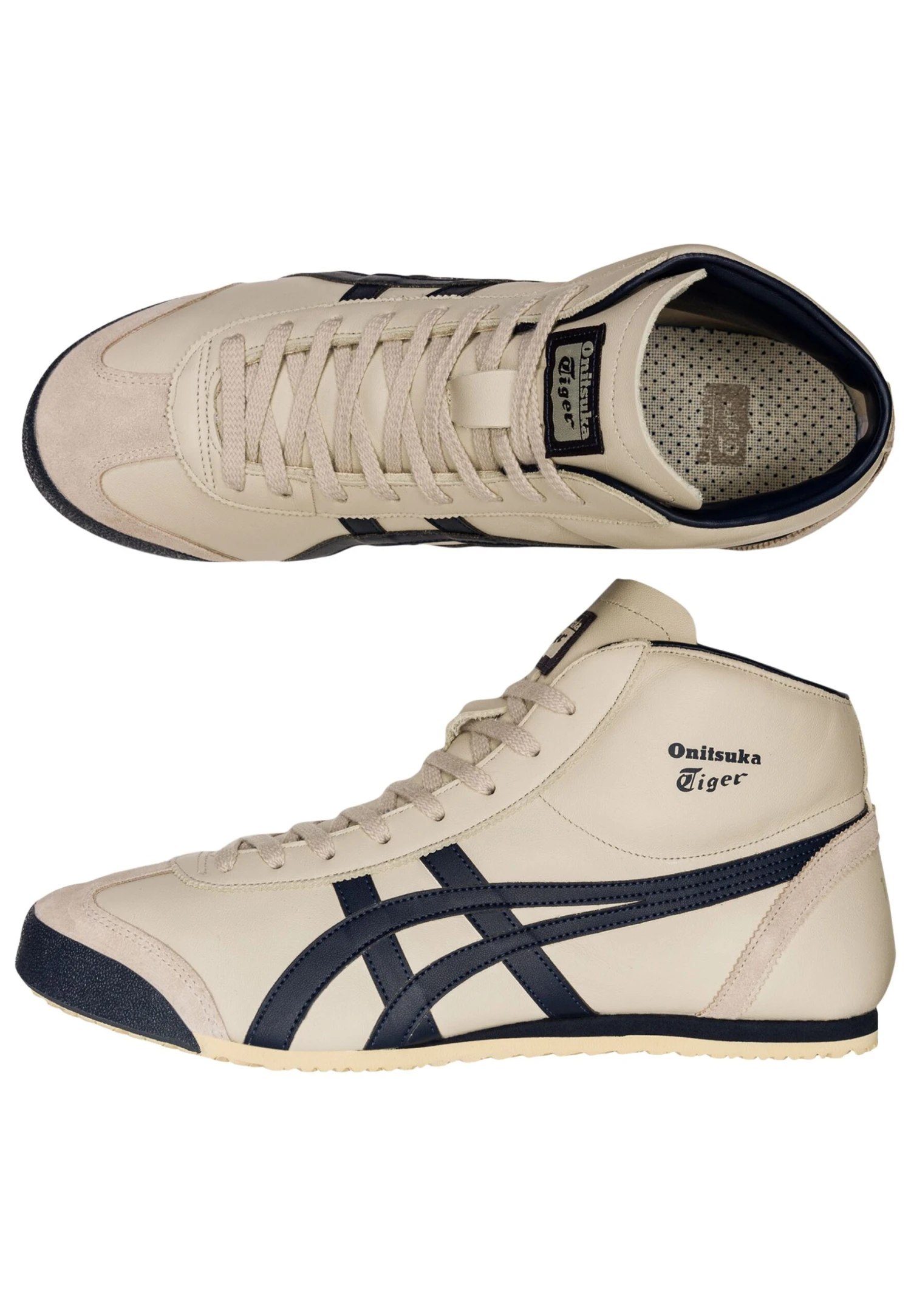 Onitsuka Tiger Mexico Mid Runner - Sneakers Hoog - Birch Indian Ink 2 Onitsuka Tiger Mexico Mid Runner - Sneakers Hoog - Birch Indian Ink - Afbeelding 2